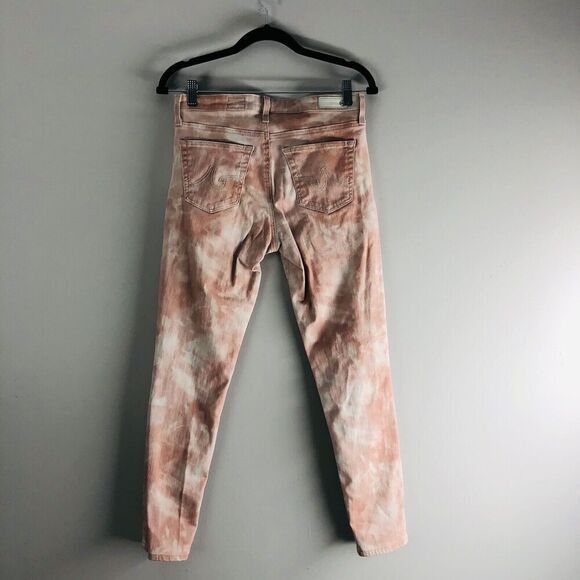 AG Adriano Goldschmied Womens Size‎ 29R Pink Tie Dye Legging Ankle Skinny Jeans - Picture 8 of 16